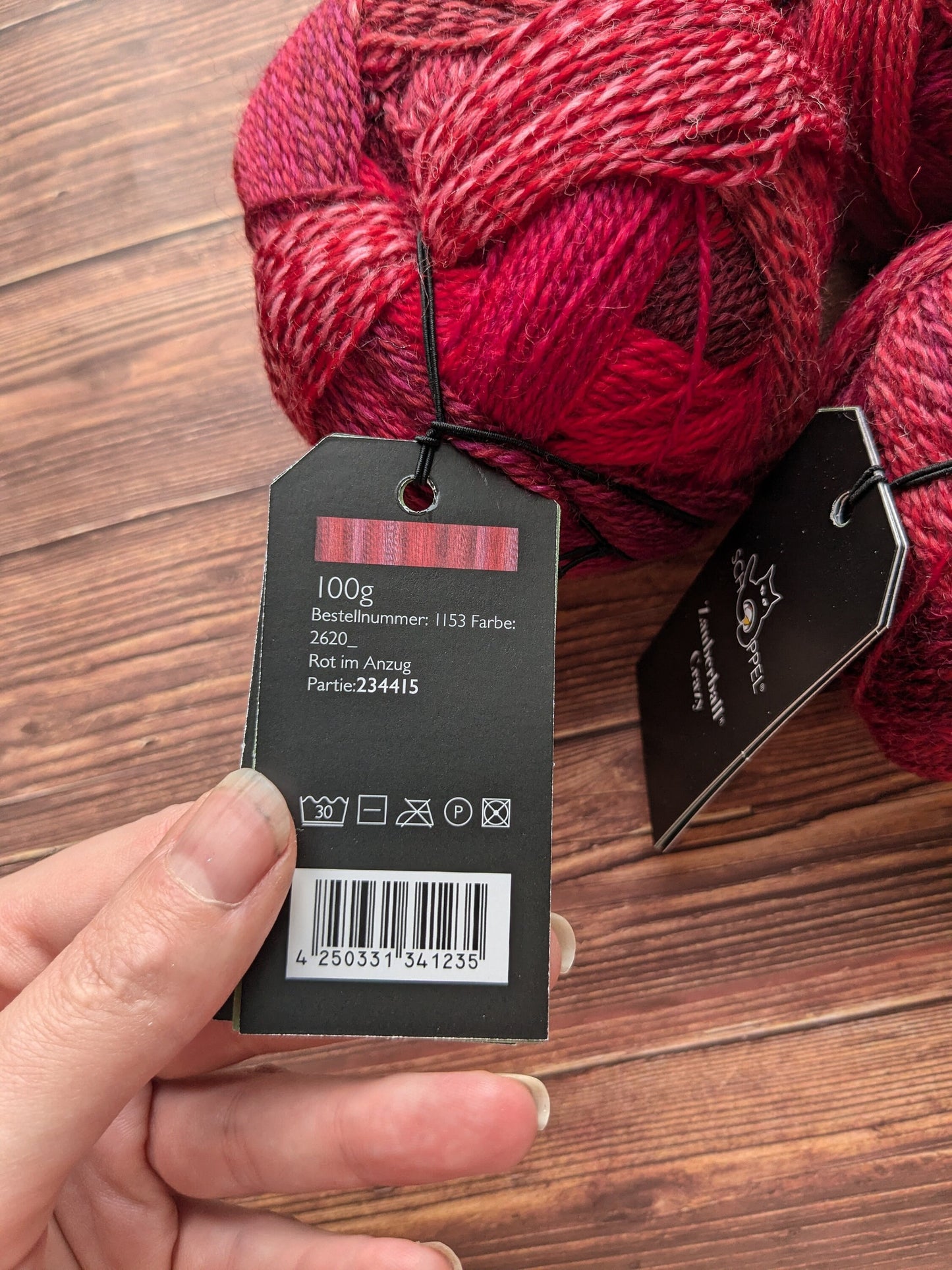 Crazy Zauberball – Schoppel Wolle - Coloris Red in a Suit 2620