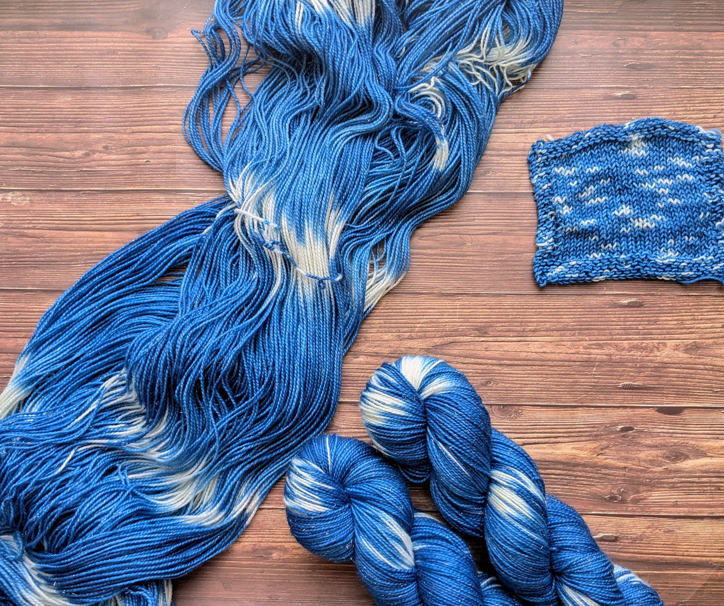 Echeveau Lyl Bling merinos superwash nylon stellina – Fingering Sock – Coloris Sashiko