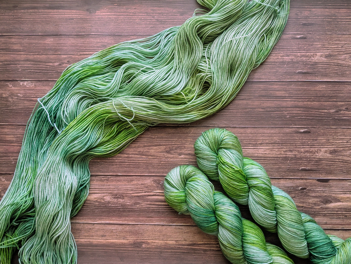Lyl sock Merinos/nylon - fingering - Coloris Bambou/ Jungle