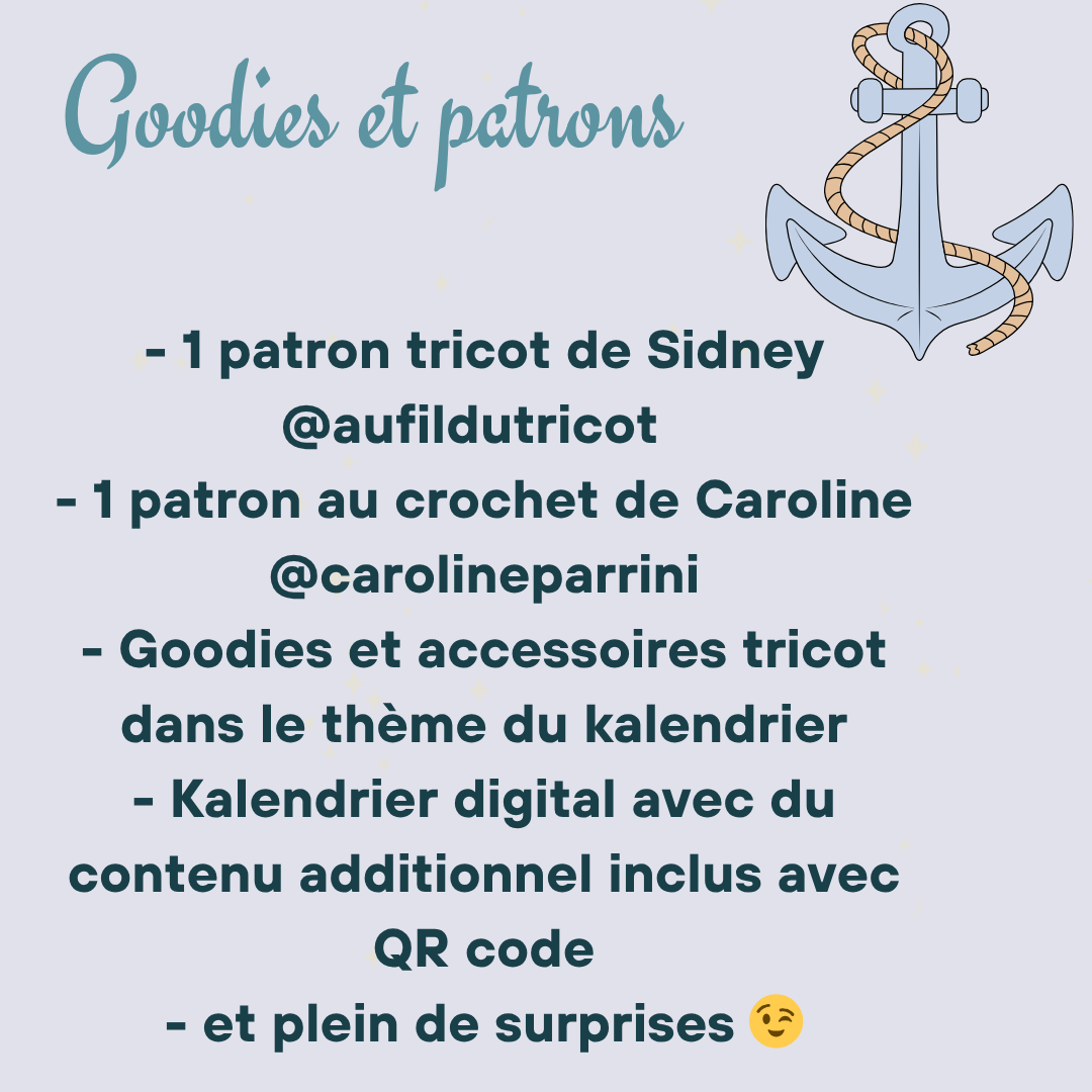 Kalendrier de l'avent laines - Seaside