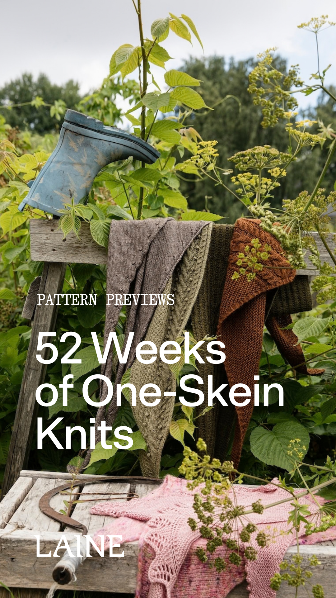 PRÉCOMMANDE : 52 weeks of one skein knits - Laine Publishing