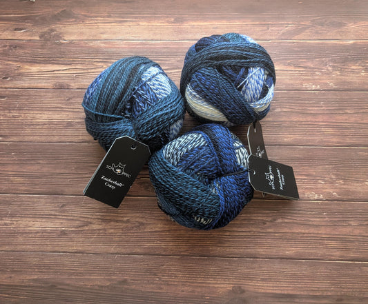 Crazy Zauberball – Schoppel Wolle - Coloris Pause in blau 2099