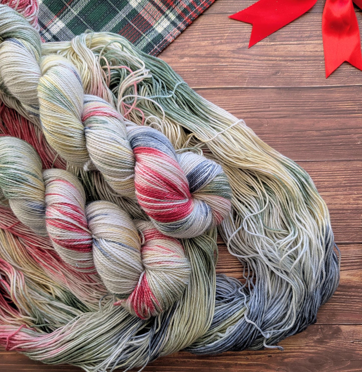 Echeveaux Lylysurunfil - Lyl Sock - Merinos nylon - Le train de Noël