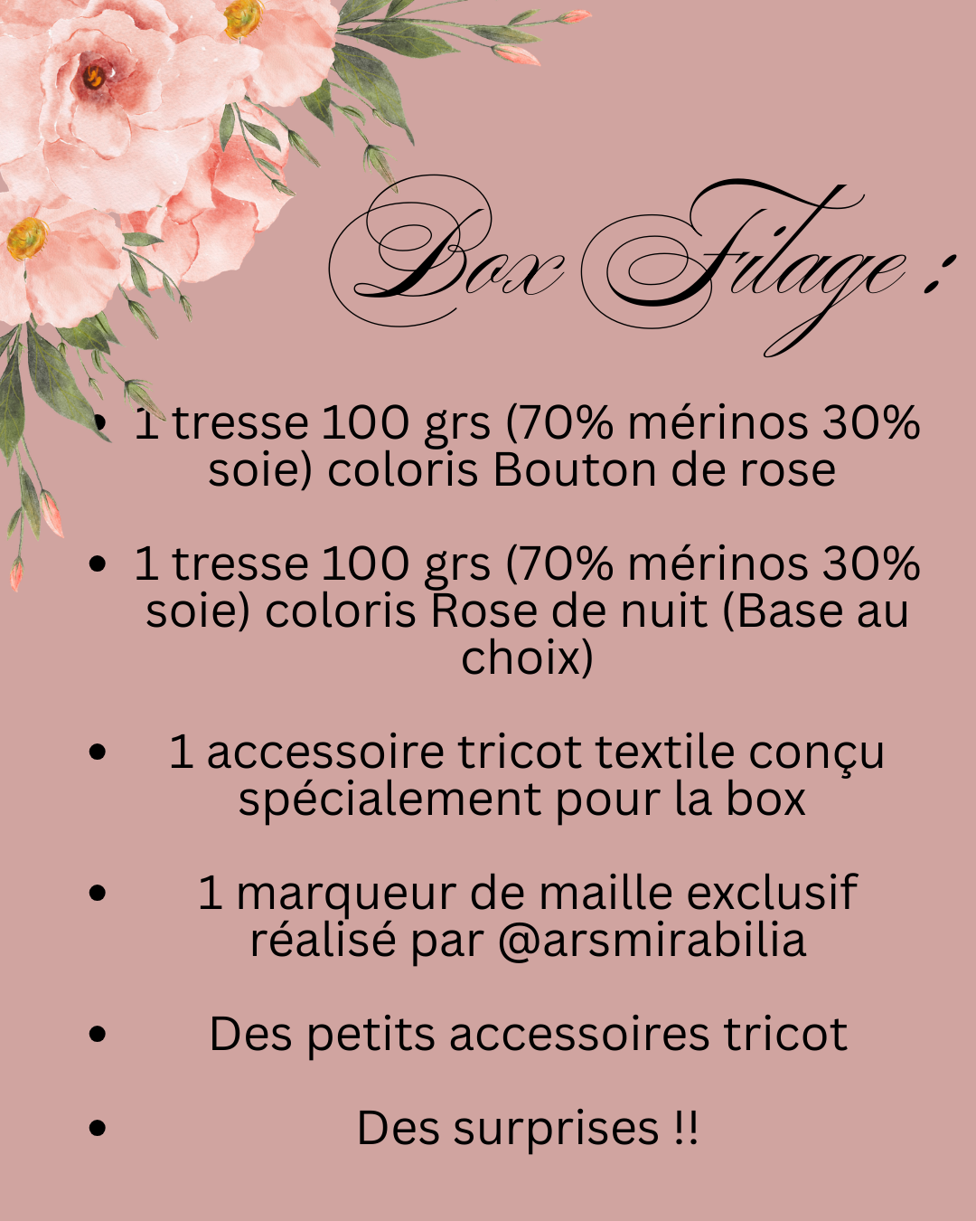 Box Printemps Bridgerton Le bal des roses - Box tricot / Filage