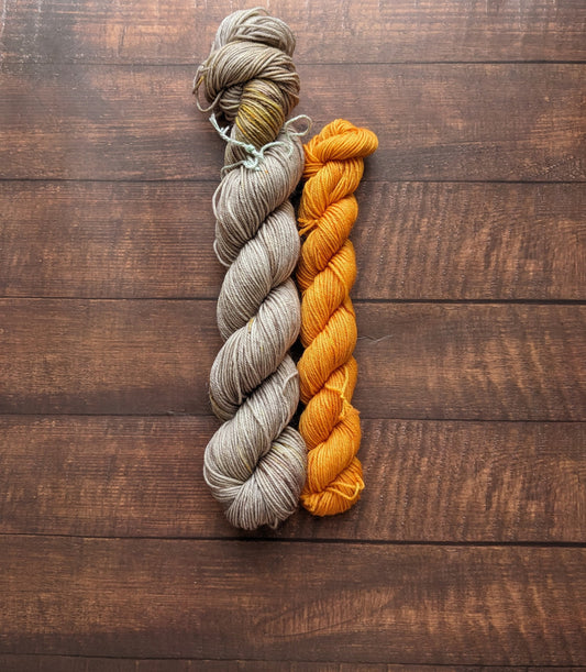 Kit Chaussettes Lyl Sock coloris Au coin du feu + Pumpkin