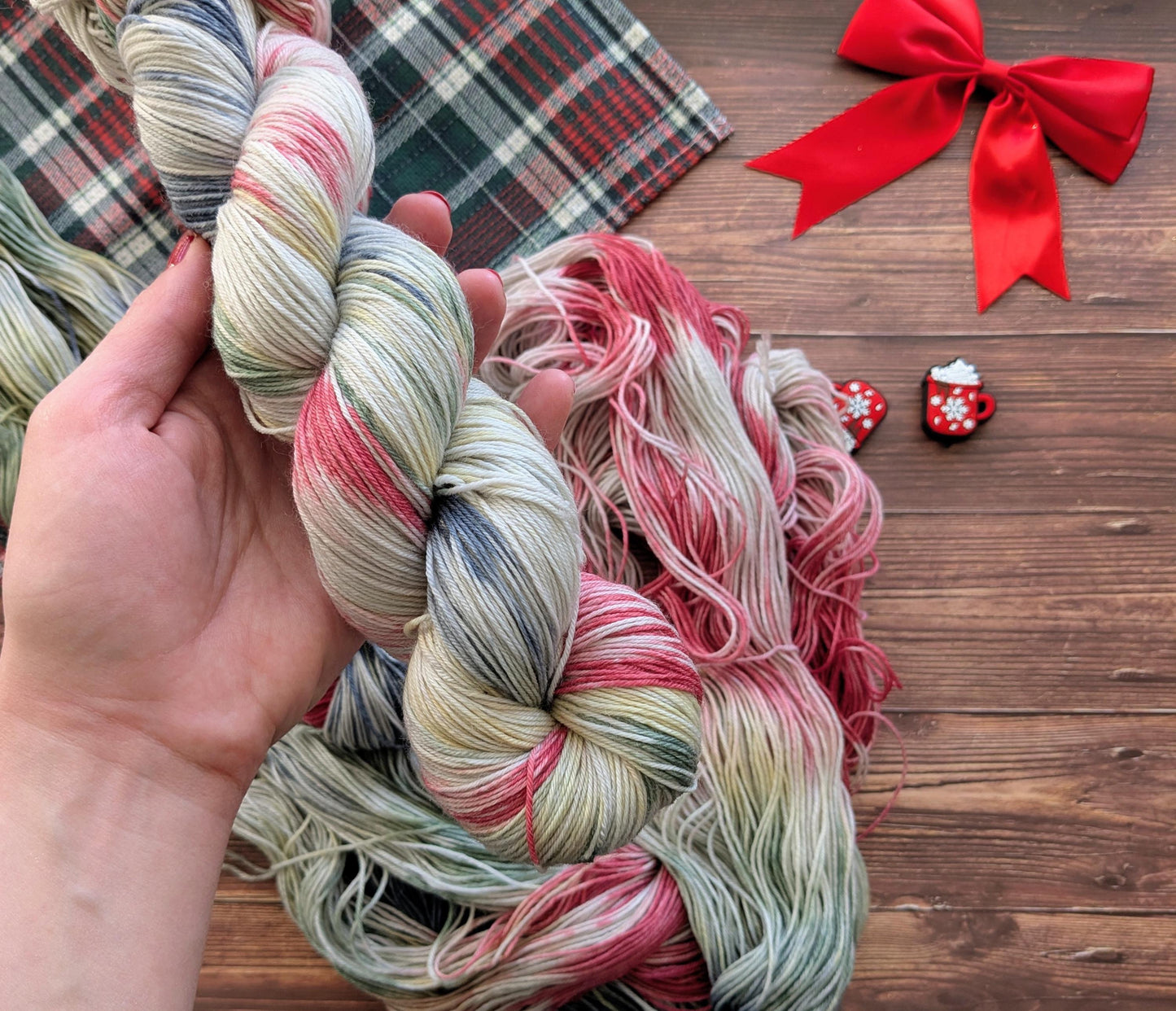 Echeveaux Lylysurunfil - Lyl Sock - Merinos nylon - Le train de Noël