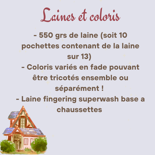 Kalendrier de l'avent laines - Cottage Anglais