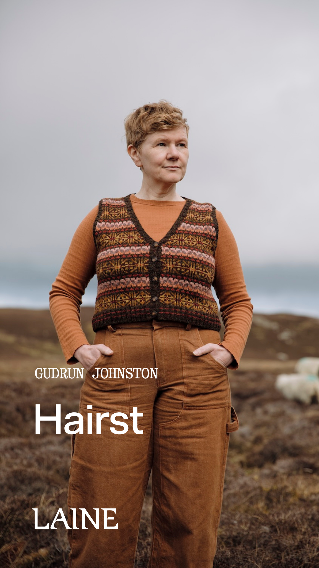 PRECOMMANDE - Livre Shetland Shades Stories in Wool By Gudrun Johnston - Laine Publishing