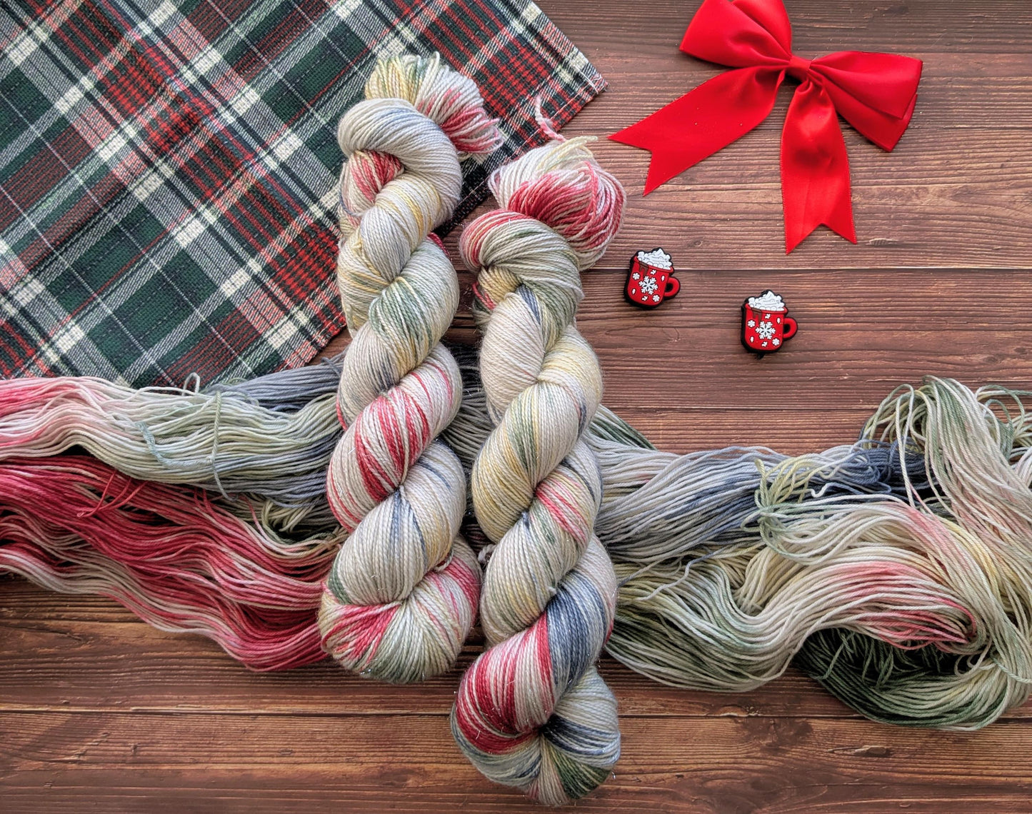 Echeveaux Lylysurunfil - Lyl Sock - Merinos nylon - Le train de Noël