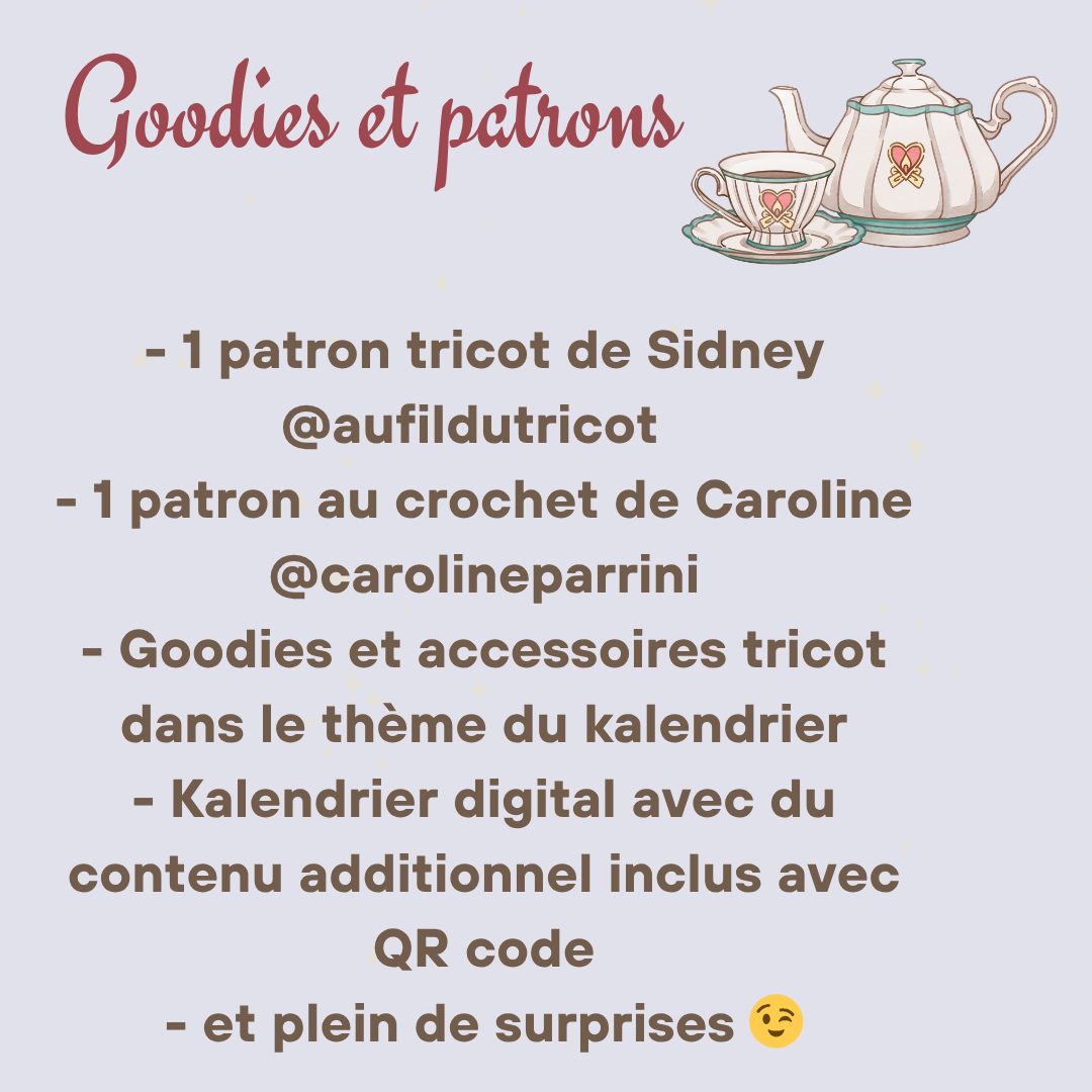 Kalendrier de l'avent laines - Cottage Anglais