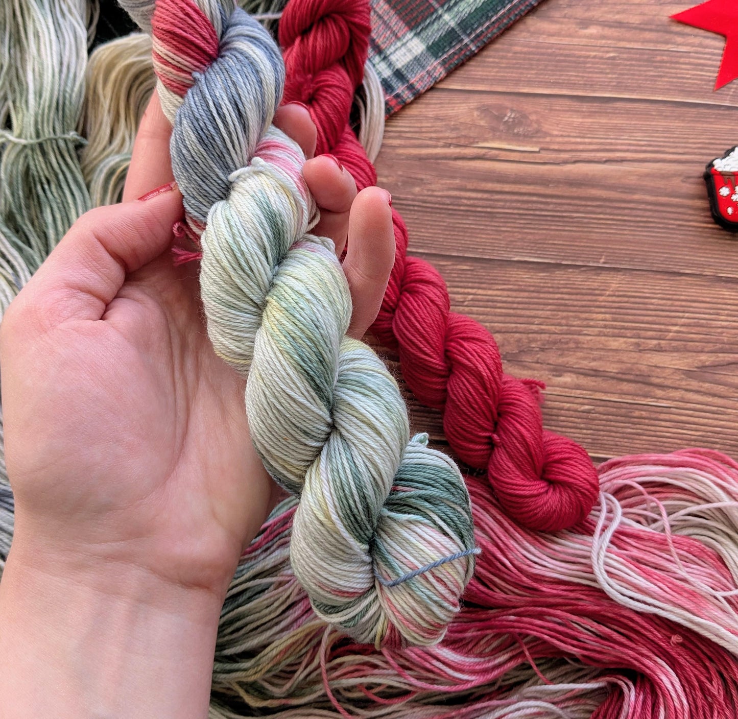 Echeveaux Le tour du monde Lylysurunfil - Kit chaussettes - Le train de Noël