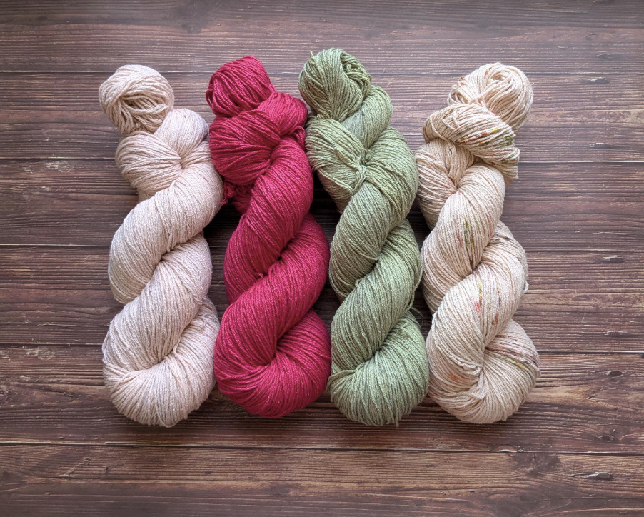 Echeveau Lyl Natural Silk bourette de soie - Fingering - Coloris Rose des Sables