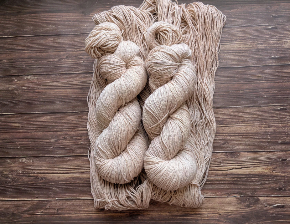 Echeveau Lyl Natural Silk bourette de soie - Fingering - Coloris Rose des Sables