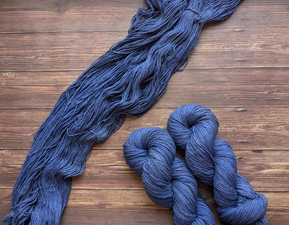 Echeveau Lyl Natural Silk bourette de soie - Fingering - Coloris Hisseo Matelot