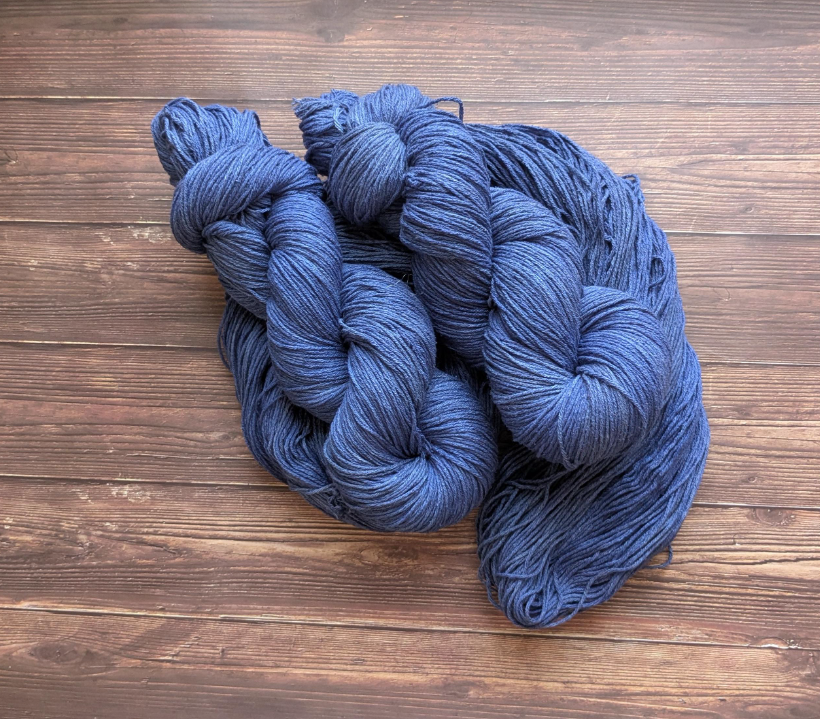 Echeveau Lyl Natural Silk bourette de soie - Fingering - Coloris Hisseo Matelot