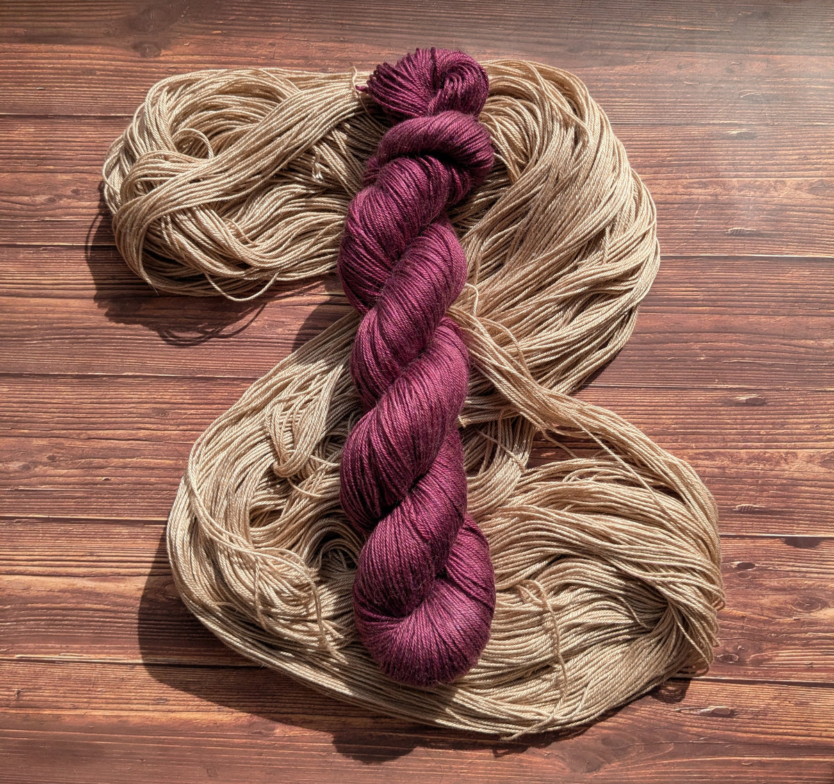 Echeveaux Lyl Camel Silk - Soie Bébé Chameau - Fingering coloris Velours