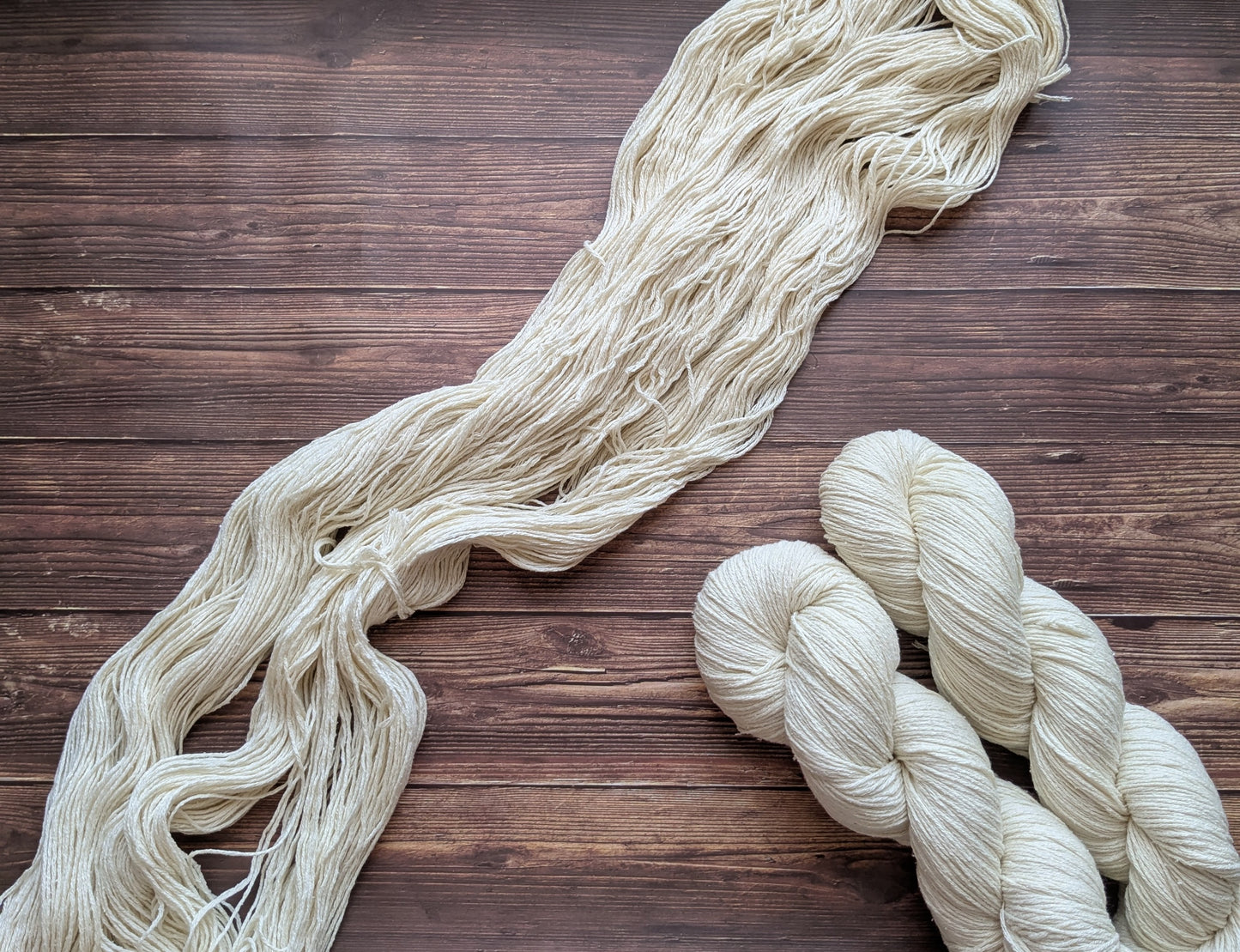Echeveau Lyl Natural Silk bourette de soie - Fingering - Coloris Non teint