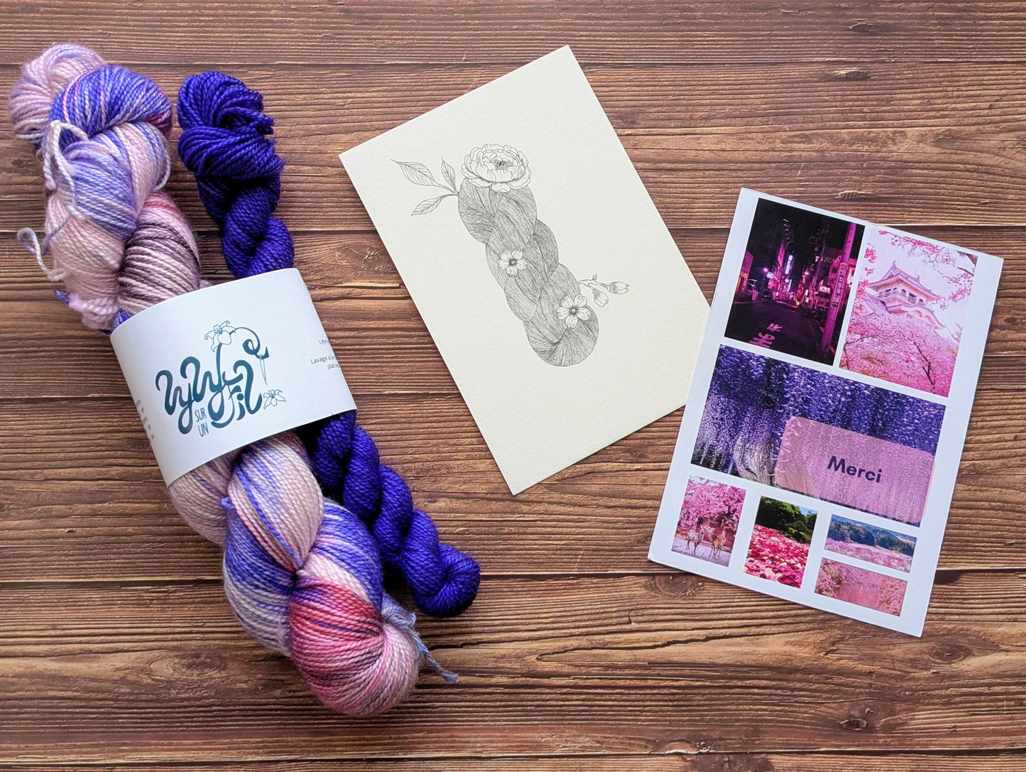 Précommande Echeveaux Lyl Merinos Silk - Merinos Soie - Fingering - Coloris le printemps au Japon