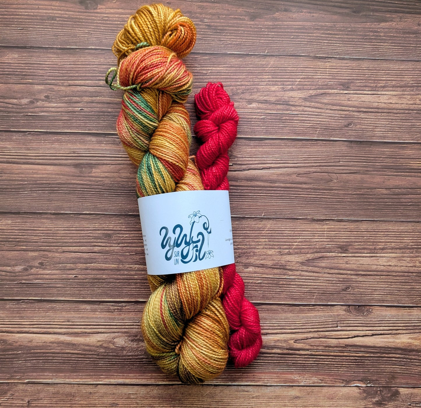 Précommande Echeveaux Lyl Merinos Silk - Merinos Soie - Fingering - Coloris l'automne au Japon