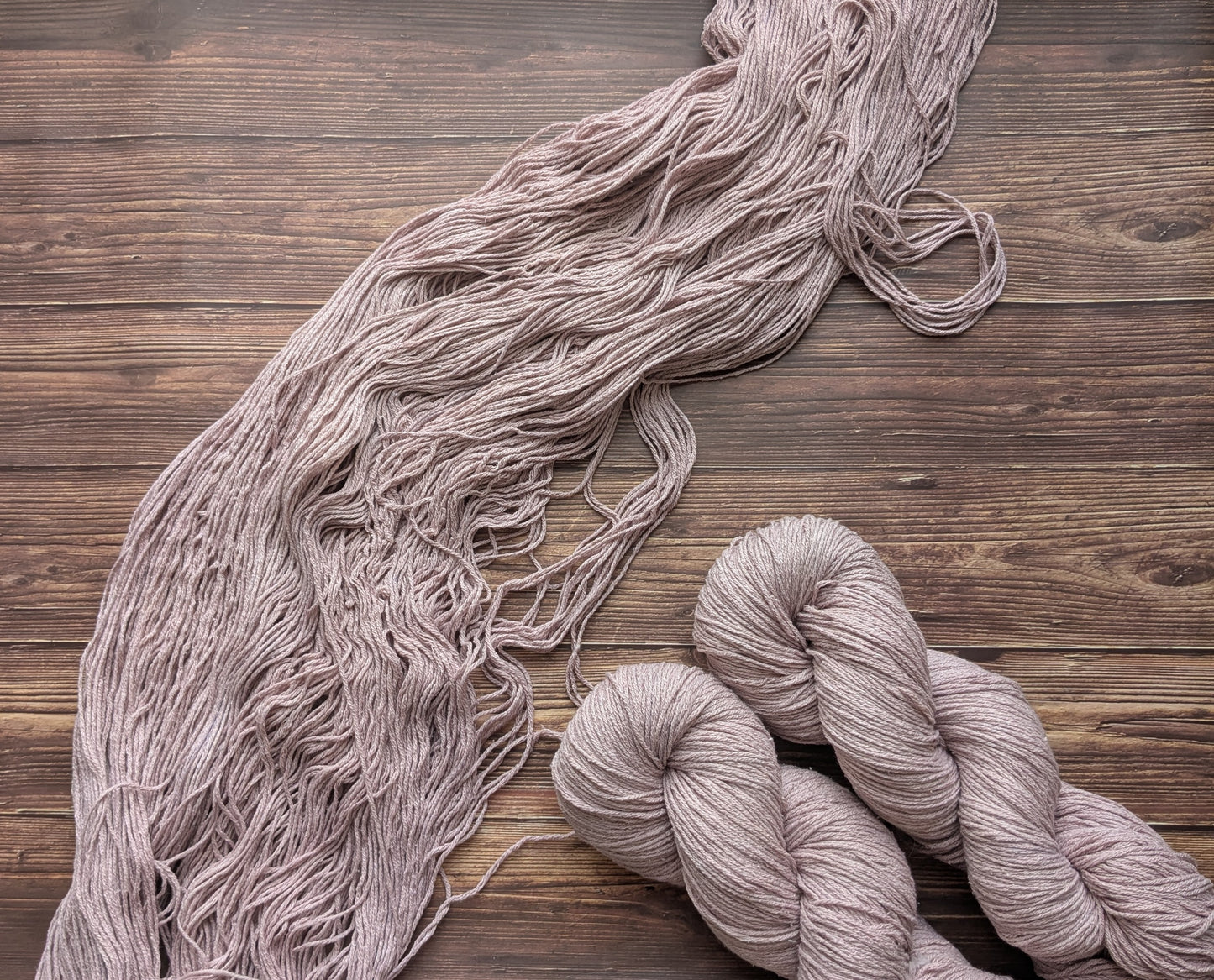 Echeveau Lyl Natural Silk bourette de soie - Fingering - Coloris Rose des bois