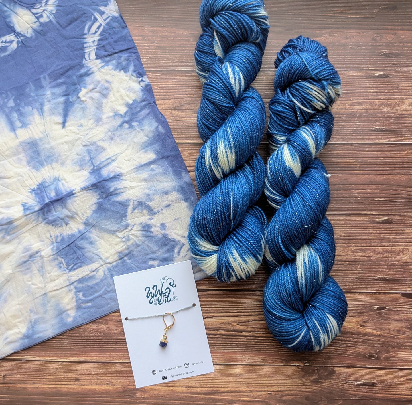 Echeveau Lyl Bling merinos superwash nylon stellina – Fingering Sock – Coloris Sashiko