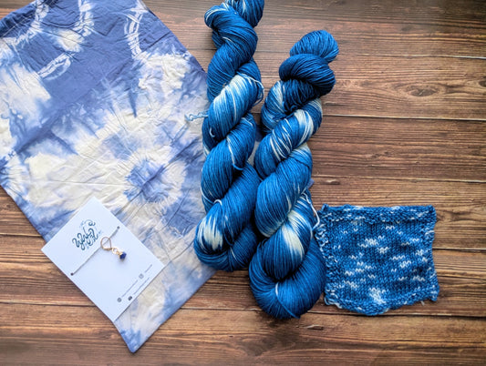 Lyl sock Merinos/nylon - fingering - Coloris Sashiko