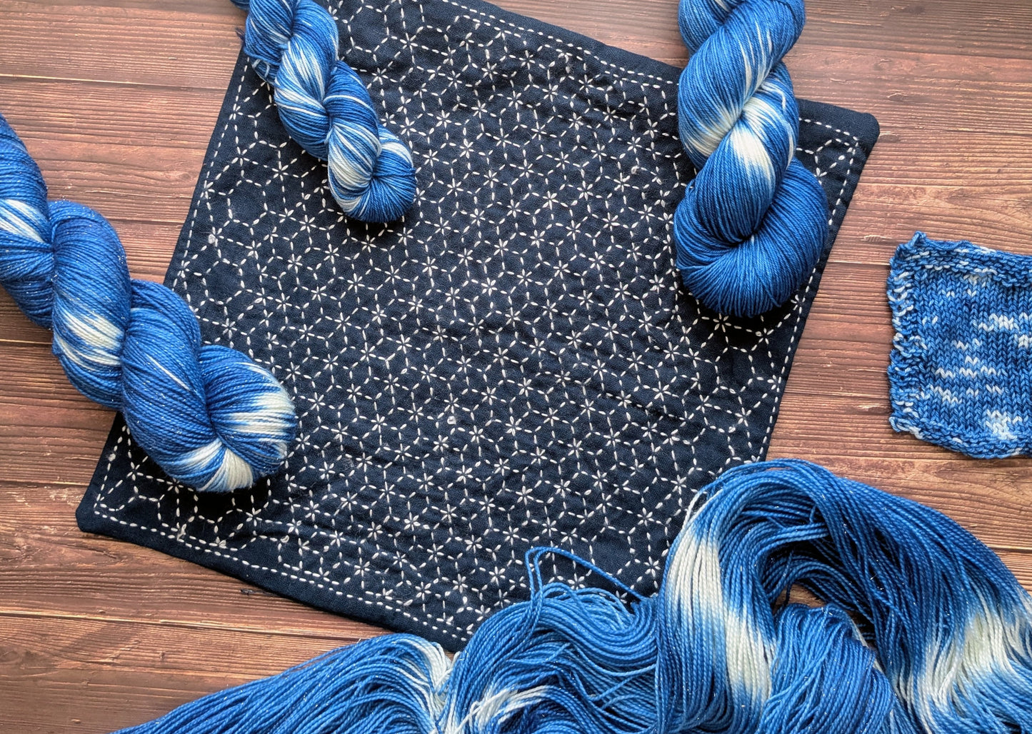 Lyl sock Merinos/nylon - fingering - Coloris Sashiko