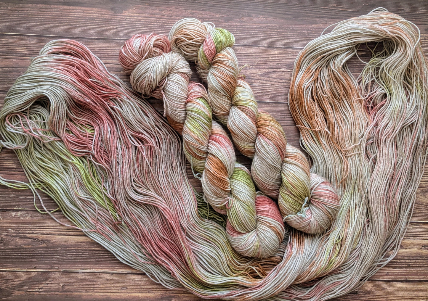 Lyl sock Merinos/nylon - fingering - Coloris Cactus et Argile