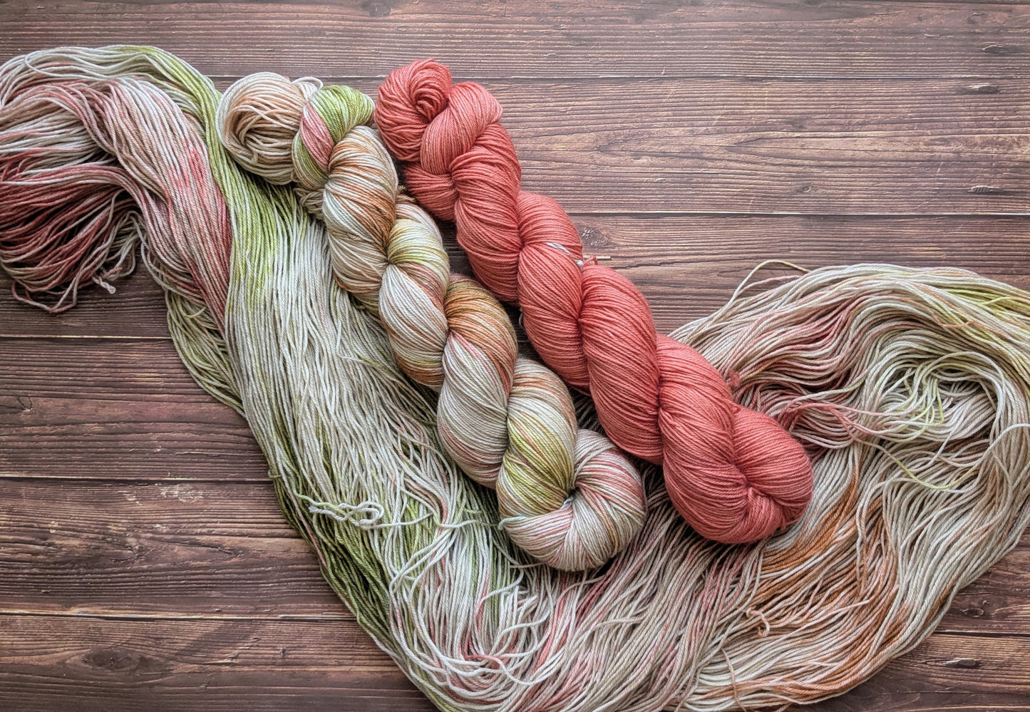Lyl sock Merinos/nylon - fingering - Coloris Cactus et Argile