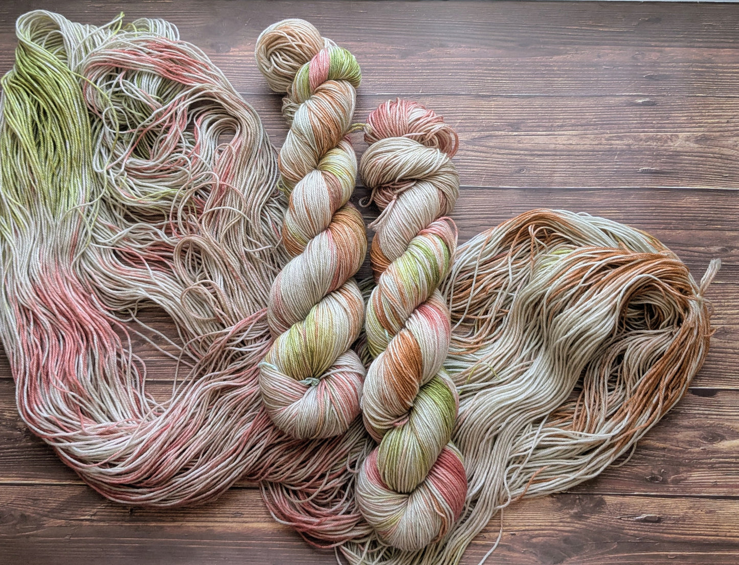 Lyl sock Merinos/nylon - fingering - Coloris Cactus et Argile