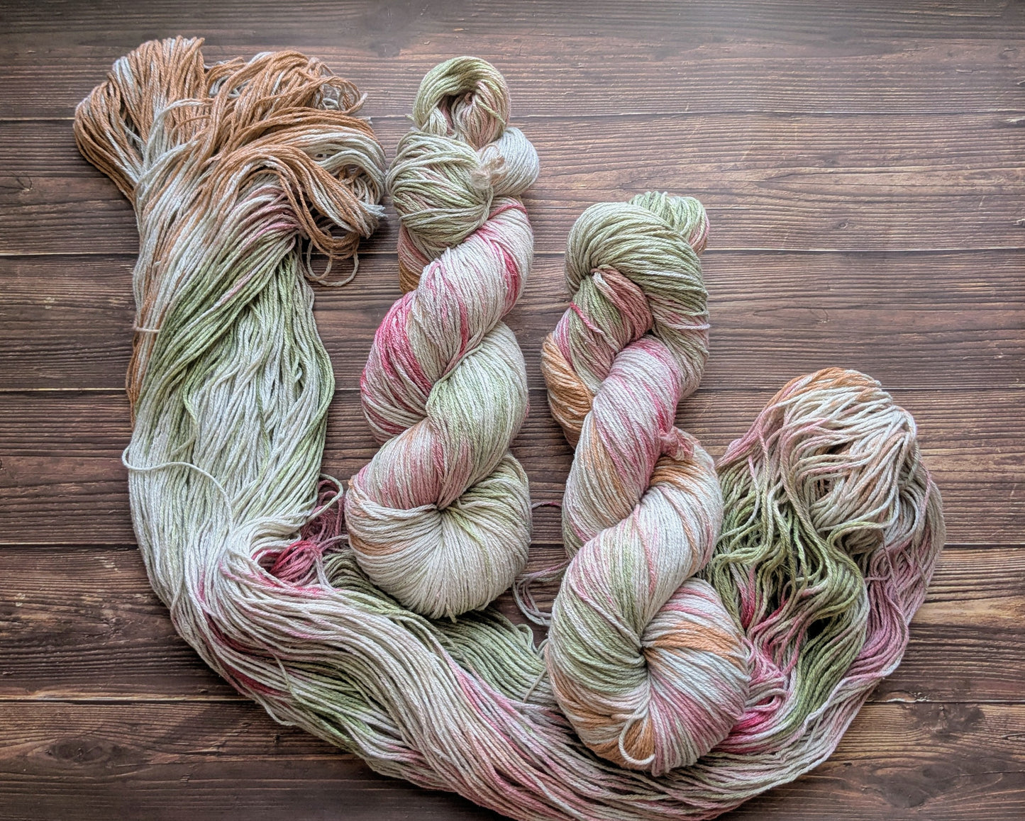 Echeveau Lyl Natural Silk bourette de soie - Fingering -  Coloris Cactus/Argile