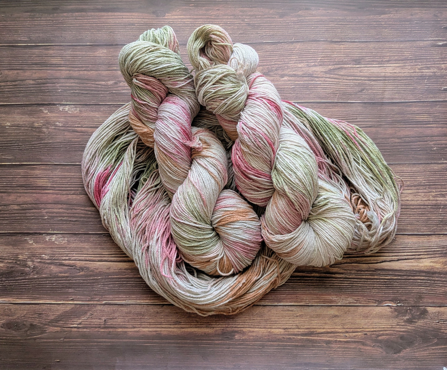 Echeveau Lyl Natural Silk bourette de soie - Fingering -  Coloris Cactus/Argile