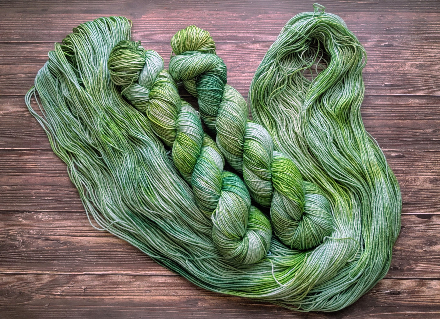 Lyl sock Merinos/nylon - fingering - Coloris Bambou/ Jungle