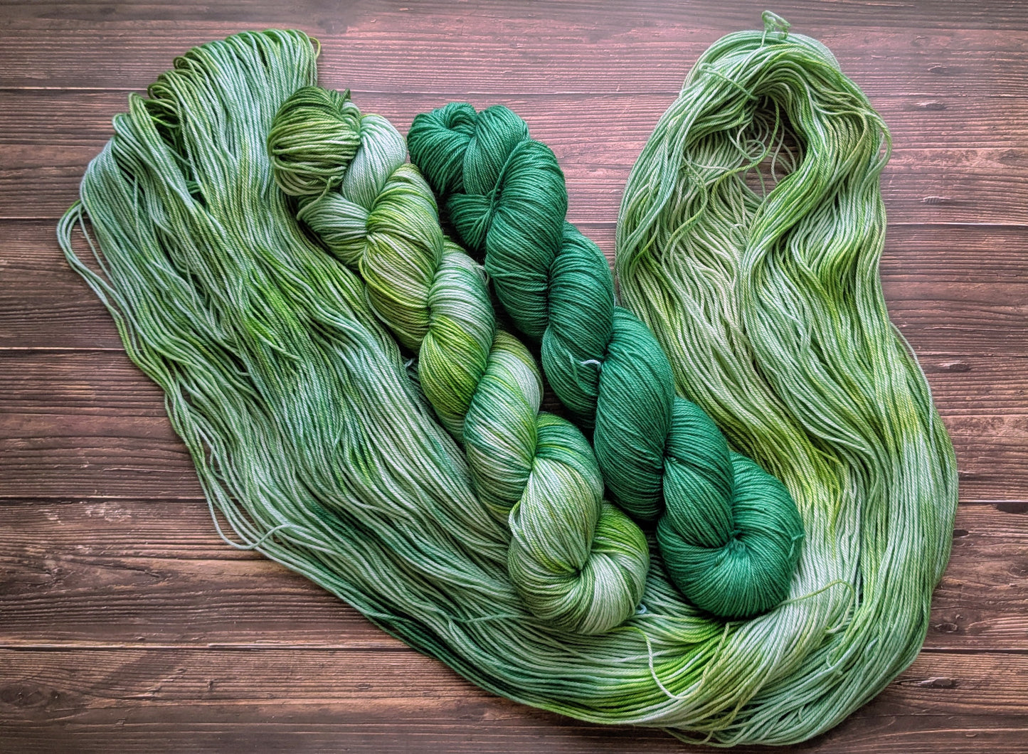Lyl sock Merinos/nylon - fingering - Coloris Bambou/ Jungle