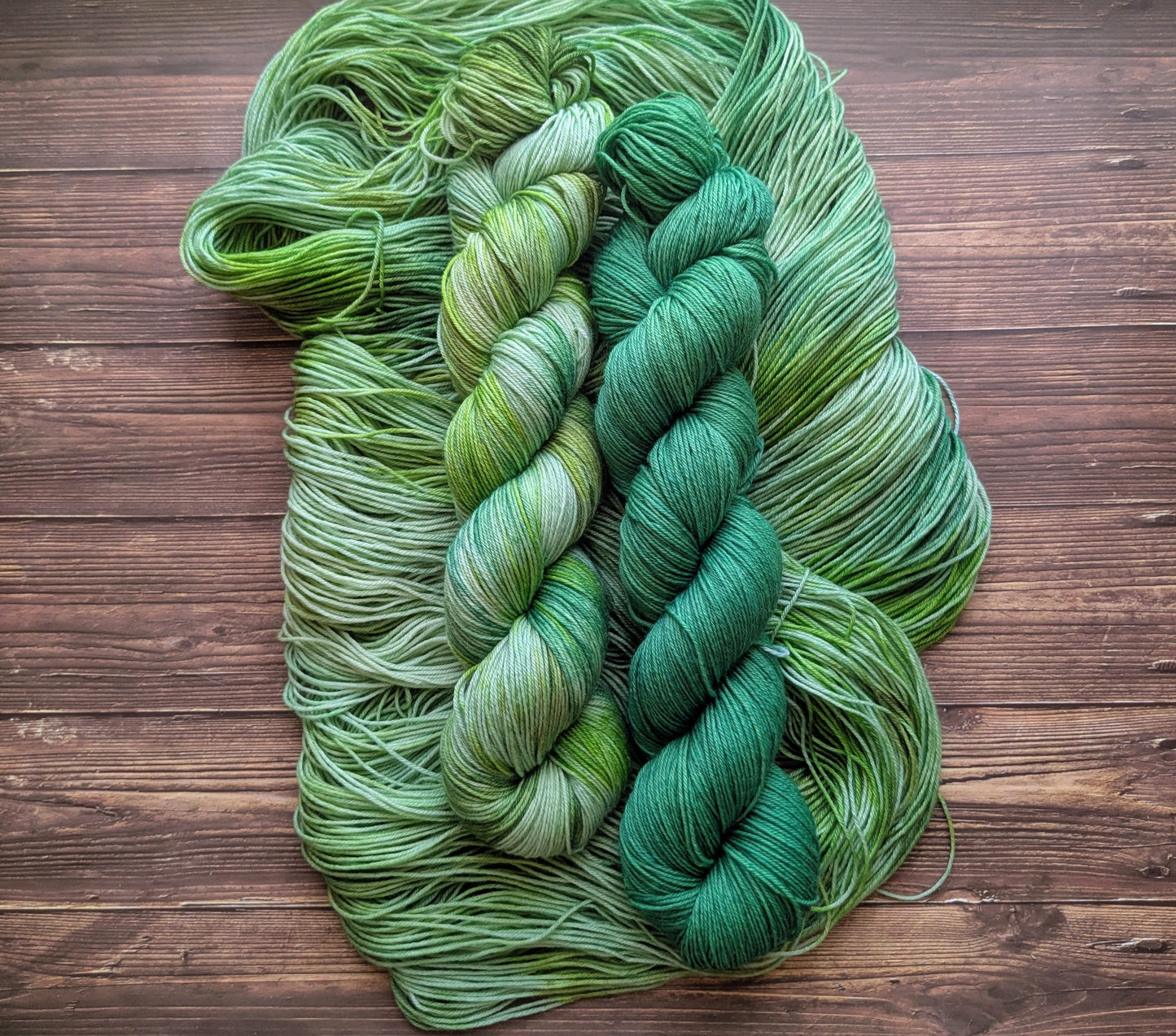 Lyl sock Merinos/nylon - fingering - Coloris Bambou/ Jungle