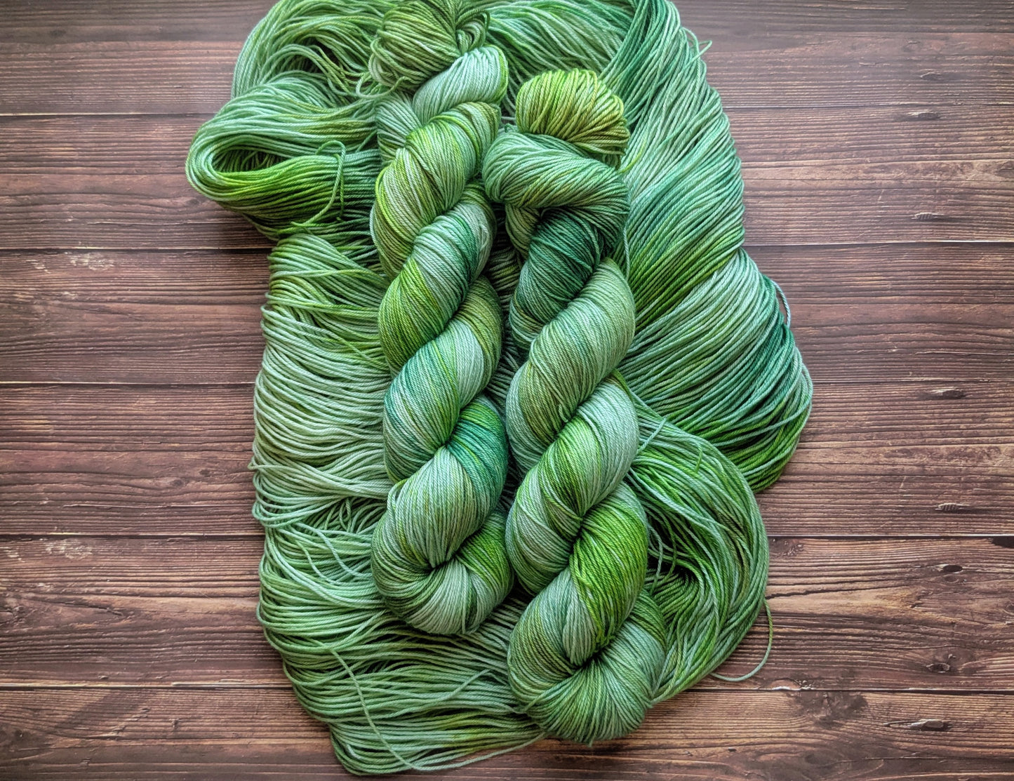 Lyl sock Merinos/nylon - fingering - Coloris Bambou/ Jungle
