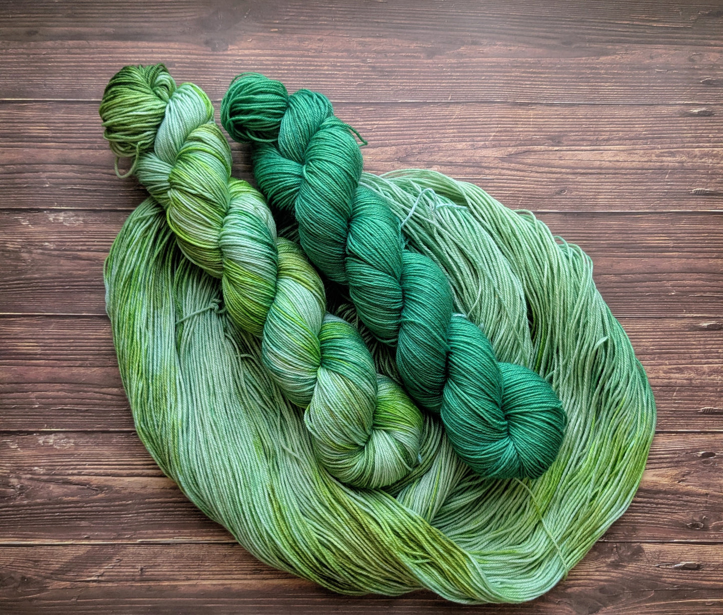 Lyl sock Merinos/nylon - fingering - Coloris Bambou/ Jungle