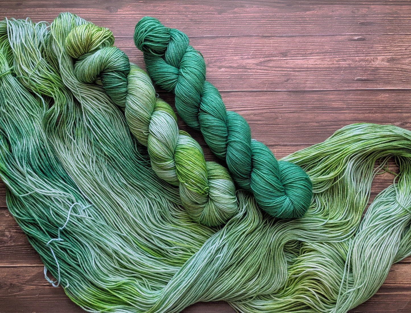 Lyl sock Merinos/nylon - fingering - Coloris Bambou/ Jungle
