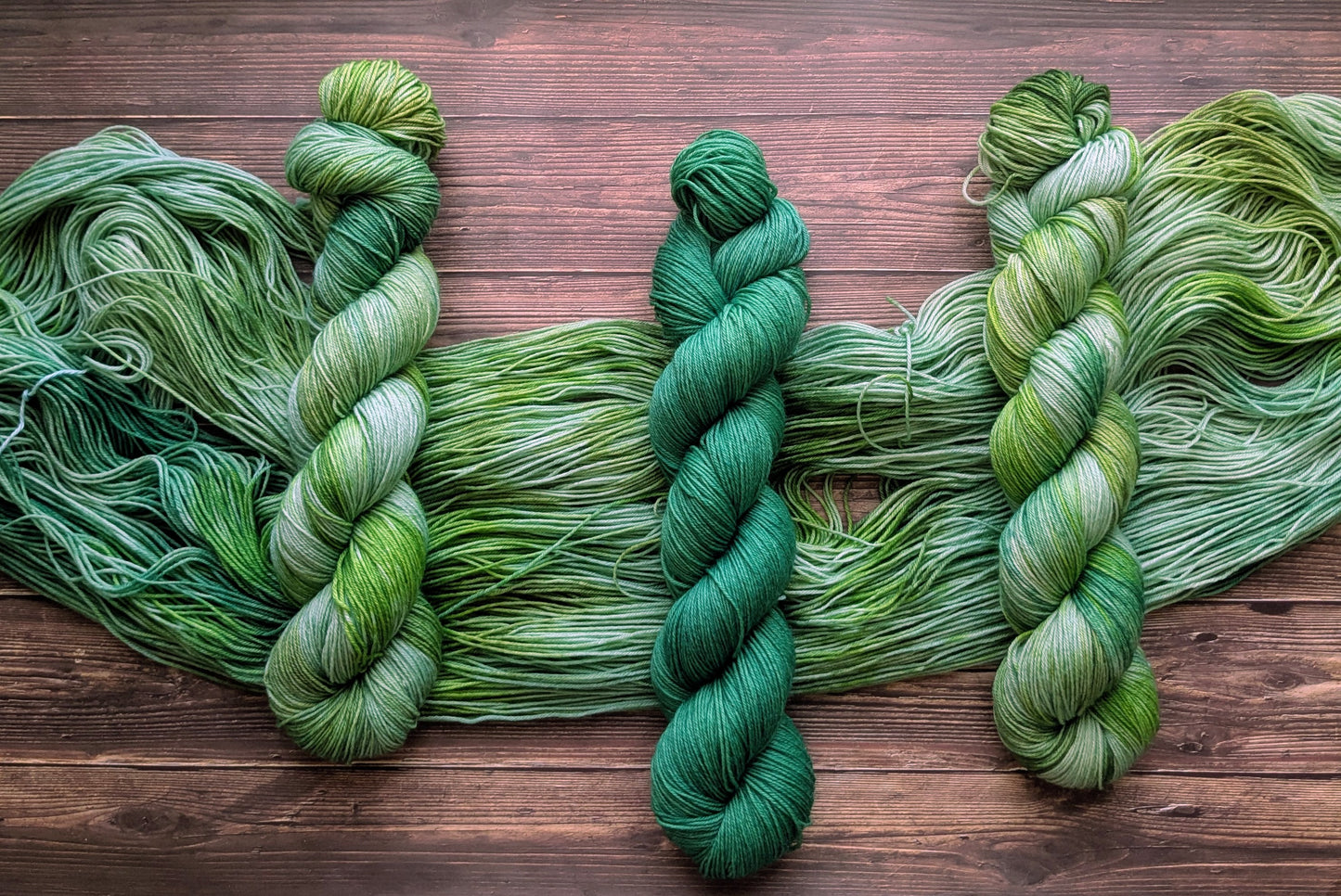 Lyl sock Merinos/nylon - fingering - Coloris Bambou/ Jungle