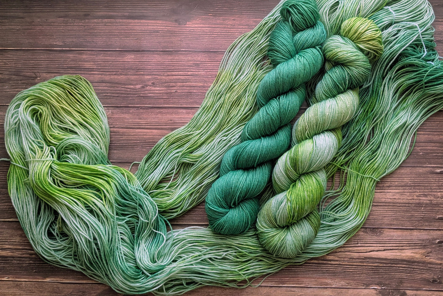 Lyl sock Merinos/nylon - fingering - Coloris Bambou/ Jungle