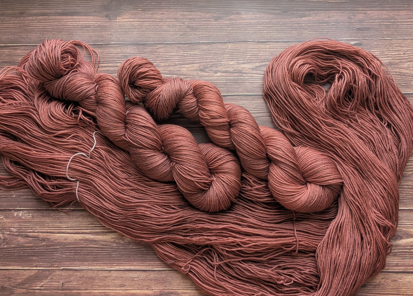 Lyl sock Merinos/nylon - fingering - Coloris Orangerie/ Oxyde de fer