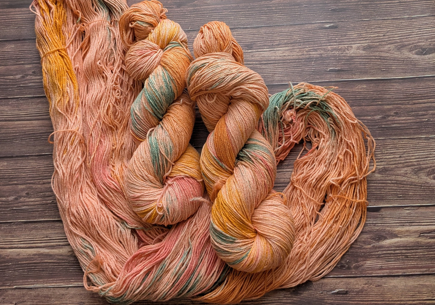 Echeveau Lyl Natural Silk bourette de soie - Fingering -  Coloris Orangerie