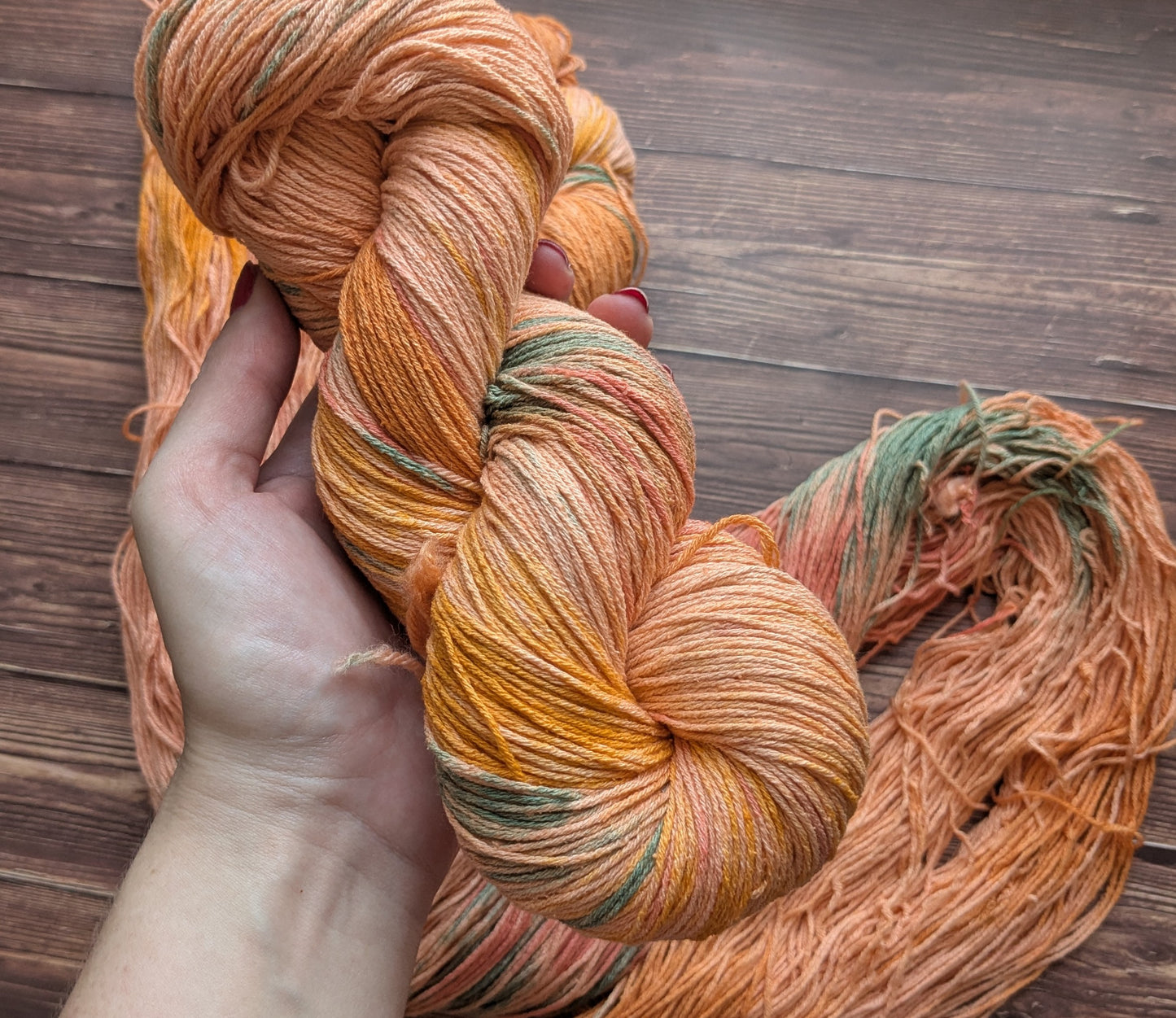 Echeveau Lyl Natural Silk bourette de soie - Fingering -  Coloris Orangerie