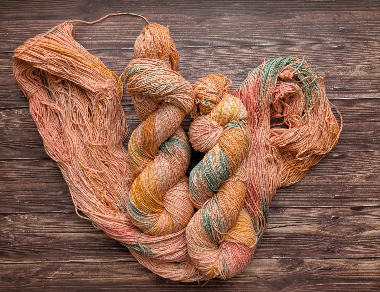 Echeveau Lyl Natural Silk bourette de soie - Fingering -  Coloris Orangerie