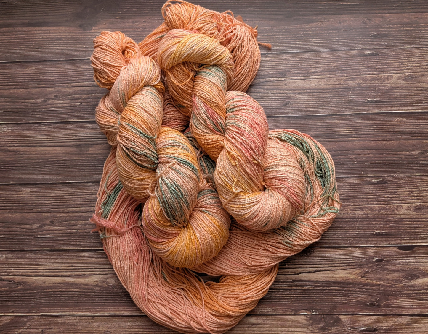 Echeveau Lyl Natural Silk bourette de soie - Fingering -  Coloris Orangerie