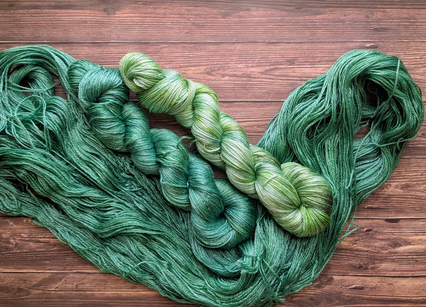 Echeveau Lyl Sunshine Tencel Merino – Fingering – Coloris Bambou/ Jungle