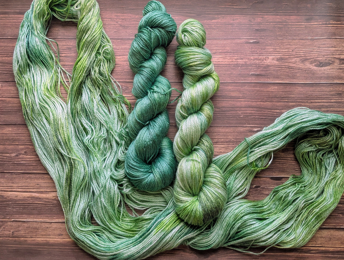 Echeveau Lyl Sunshine Tencel Merino – Fingering – Coloris Bambou/ Jungle