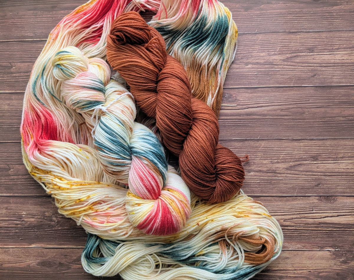 Echeveau Lyl Frenchy mérinos d'arles NSW – Fingering – Coloris Gingerbread Cookies