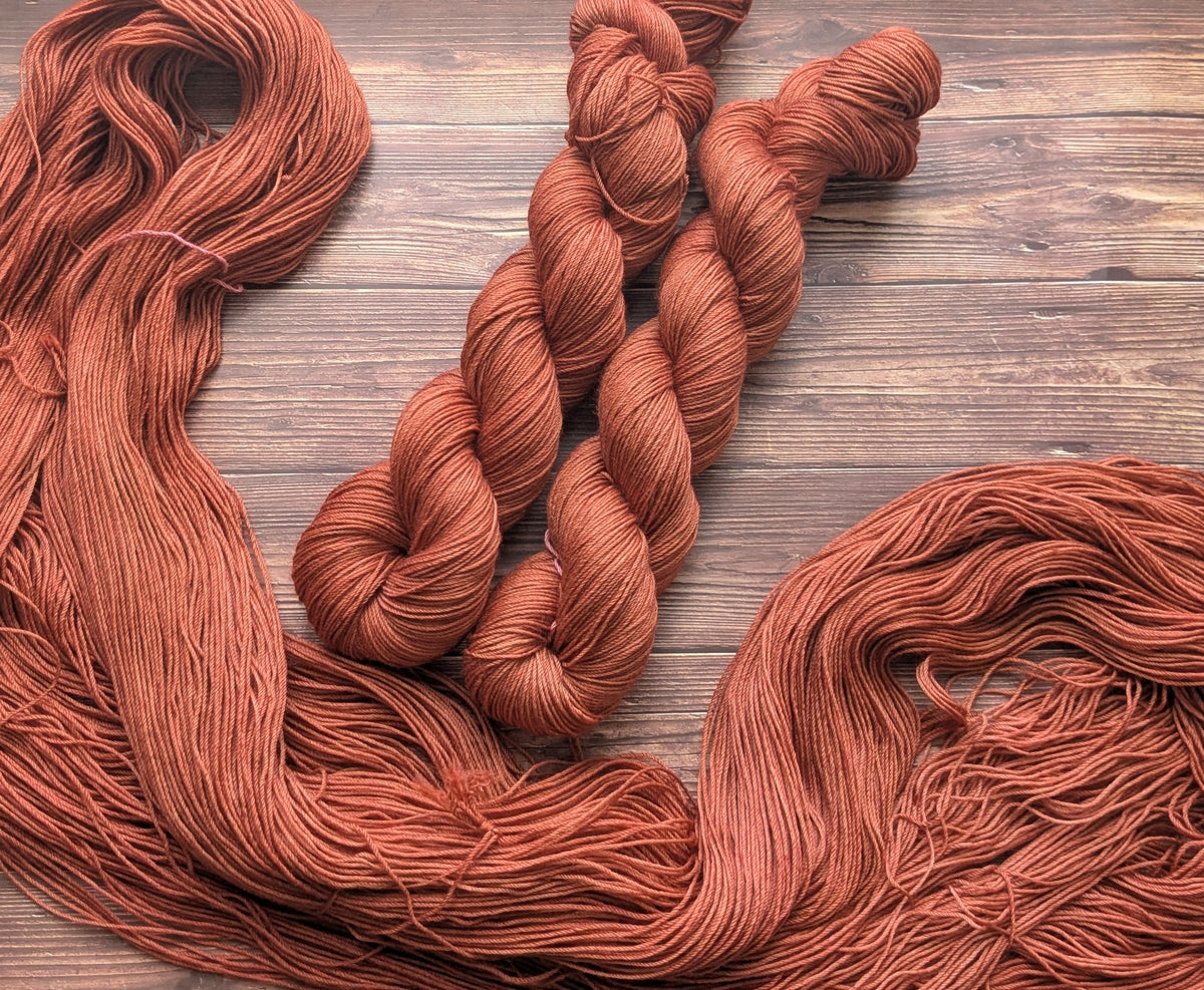 Echeveau Lyl Sock mérinos superwash nylon – Fingering – Coloris Cognac