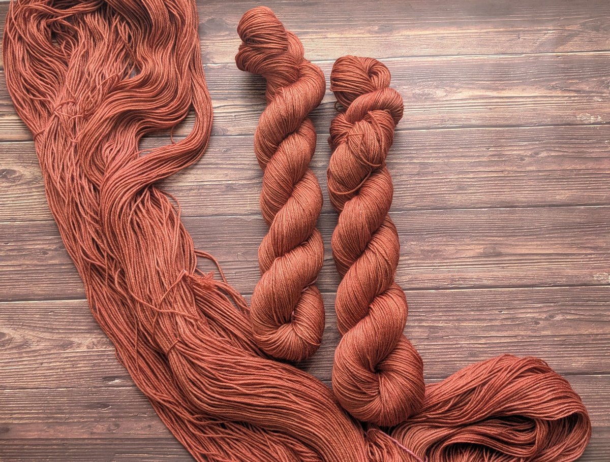 Echeveau Lyl Sock mérinos superwash nylon – Fingering – Coloris Cognac